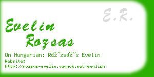 evelin rozsas business card